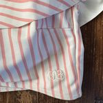ALBION FIT Candy Striped Ruffle Crop Top Photo 3