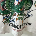 Brandy Melville John Galt x  White Chinatown San Francisco Dragon Tee Shirt, O/S Photo 2