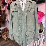 EXPRESS  Green Utility Jacket with Relaxed Fit Photo 0