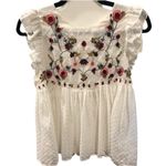 ZARA ✨ HP✨BN Ruffle Embroidered Babydoll Top✨ Photo 7
