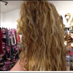 Blonde curly long wig Lacefront Swisslace Freepart Photo 2