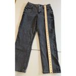 Royalty For Me Slim Straight Jeans Womens 28" Black High Rise 'Vintage Stretch' 90s Minimalist Photo 3