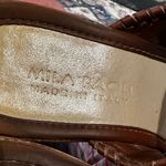 MILA PAOLI LEATHER WEDGE PLATFORM WHIPSTITCH NAVAJO TAN SANDAL SHOES 7.5 Photo 7