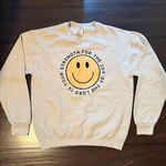 Christian smiley face sweatshirt Tan Photo 1