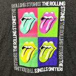The Rolling Stones Multi Spell-Out Pop Art Hot Lips Rock Tee L Photo 1