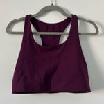 Girlfriend Collective Paloma Racerback Sports Bra Eggplant L Photo 0