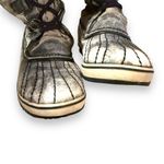 Sorel Tofino Tall Gray Waterproof Lace Up Distressed Faux Fur Snow Boots Sz 7.5 Photo 3