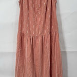 Wonderly  Midi Dress Women XL Coral Tiered Beach Prairie Peasant Coquette Western Photo 0
