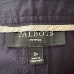 Talbots Womens Navy Blue Side Zip Ankle Pants Size 8P Career Office Preppy Photo 3