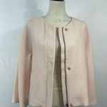 Massimo Dutti Blazer Jacket Blush Pink Zip Up Snap Front Pockets Medium Photo 4