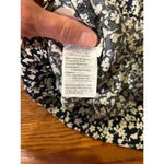 J.Crew  XS Navy Floral Blouse Viscose Short Sleeve Light Airy Top Blouse Photo 3