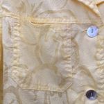 FINAL MARKDOWN Denim and company tone on tone blouse small Yellow Photo 4