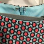 Roz & Ali  New geometric dress sleeveless‎ ruched waist pink blue women’s size 12 Photo 7