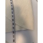 Kate and Sam Overlap Sweater Women’s L Ivory Cowl Neck‎ Waffle Knit Cape Split Brown Size L Photo 7