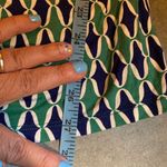 BODEN Green Blue Print Jersey Knit Long Sleeves ELODIE Wrap Shirt Top Size 10 Photo 5