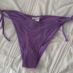H&M NWOT Tanga Bikini Bottoms in Purple Glitter Photo 0