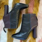 CAbi Black And Purple Two Toned Heeled Booties Photo 1