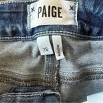 Paige Jax Knee Shorts Womens Blue Mid Rise Denim Bermuda Casual Vacation Luxury Photo 5
