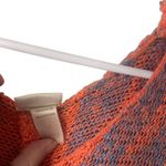 Buckle The Day Trip Medium Rainbow Open Knit V Neck Oversized Pullover Sweater Photo 5