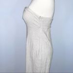 Urban Outfitters Khaki Light Tan Strapless Linen Wide Leg Jumpsuit Romper XS Photo 10