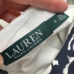 Lauren Ralph Lauren Navy Blue Cream Floral Striped Sheath Dress Womens 6 Preppy Photo 8
