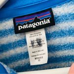 Patagonia  Quarter Zip Striped Sweater Blue Sz XS Photo 3