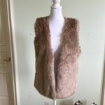 Joie  Nimoy Faux Fur Vest in Deep Mushroom Taupe Size Medium Winter Fall Cozy Photo 4