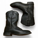 Ariat  black leather‎ boots cowboy festival western rodeo Photo 0