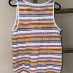 Tribal Jeans Knit Crocheted Tank Pink Photo 6