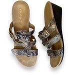 Vionic Women's Radia Snakeskin Print Wedge Sandals Photo 0