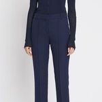 Tory Burch Sport Navy Pleated Tech Twill Golf Pant Blue Size 4 Photo 0