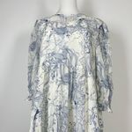 $550 NWOT SEE BY CHLOÉ Floral Printed Dress White Light Blue Size 38 Silk blend Photo 9