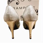Rampage Gracee Silver Sparkle Peep-toe Platform Pumps Size 8 Photo 4