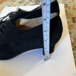 Black David Aaron leather Spanish hand made lace up heels Size 8.5 Photo 2
