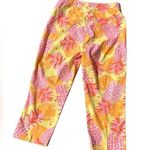 Lilly Pulitzer Vintage Pink Orange Yellow White Fruit Capri Pants Size 8 Photo 0