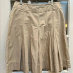 DKNY Vintage Jeans | Tan Pleated Y2K Full Skirt Women’s Size 8 Medium M Photo 0