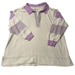 Free People  We The Free Clean Prep Polo Pullover Size Large Photo 2