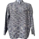 draper's & damon's Draper’s and Damon’s pull over sweater on blue silver and white 1x Photo 0