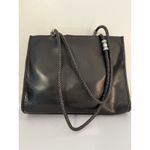 Hand Tooled Tan and Black Floral Western Leather Women Double Braided Strap Photo 5