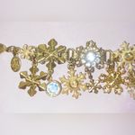 Kirks Folly 'Flurries' Snowflake Charm Bracelet & Earrings Gold Photo 10