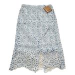 Burberry NWT  High waist lace embroidered mid skirt Photo 1