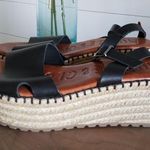 Musse & Cloud NWOB Cuca Espadrille Wedge black sandal size 10 Photo 3