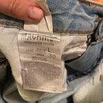 Machine ripped high rise Jean shorts Size 30 Photo 5