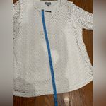JM Collection  White Textured Blouse Photo 7