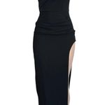 NBD Ilda Strapless Asymmetric Hem Long Dress, Black, XS Photo 6