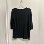 The Territory Ahead  Black Braided Neckline Blouse Photo 1