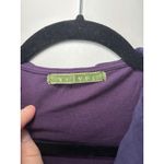 Velvet Tees Velvet‎ Purple Y2K Flutter Faux Wrap Long Sleeve Silk Cotton Shirt Size Medium Photo 3