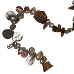 Chunky Single Strand Strand Coral Shell Cream Pink Statement Necklace Photo 2