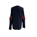 Furst of a Kind Thermal with Rose Aplique on Sleeves in Size Large Photo 3