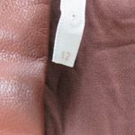 Free People Maisie Vegan Mini Skirt Brown Faux Leather Button Skirt Size 12 Photo 9